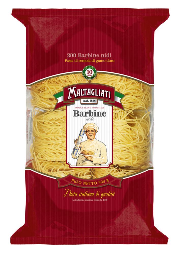 

Макаронные изделия Maltagliati barbine nidi 500 г