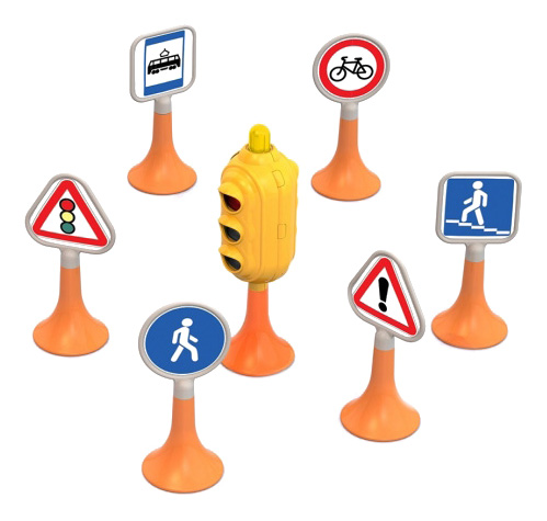 

Игровой набор Дорожные знаки 7 предметов Нордпласт Р74965, Дорожные знаки