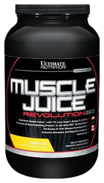 Гейнер Ultimate Nutrition Muscle Juice Revolution, 2120 г, banana