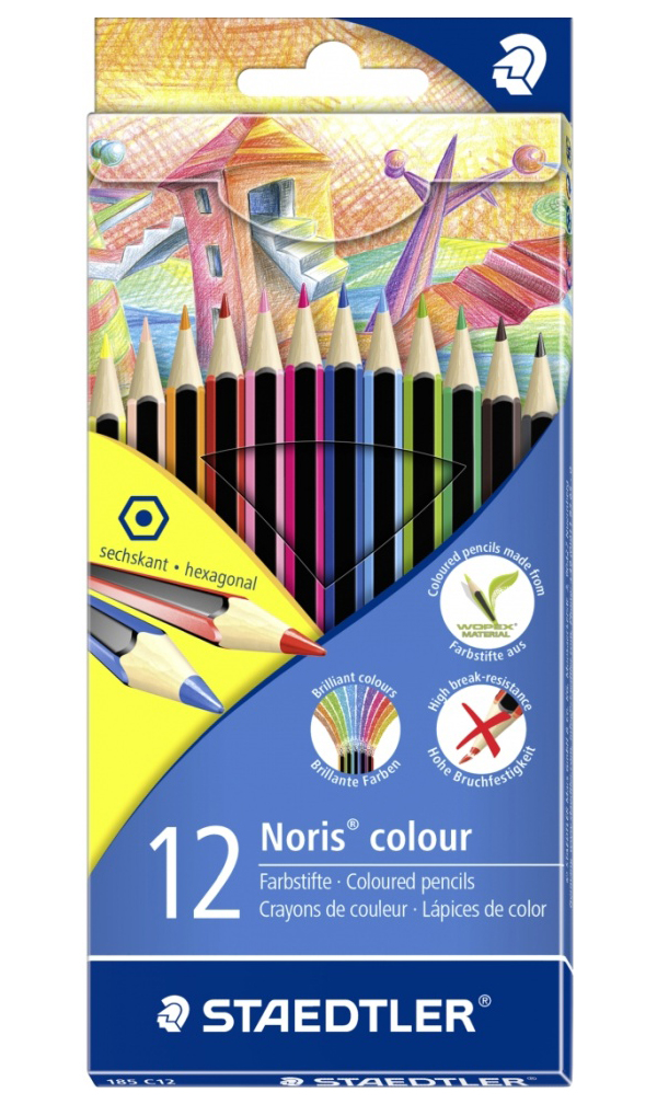 

Карандаши цветные Staedtler Wopex Noris Colour LQ 12 цветов, Noris Colour LQ Wopex