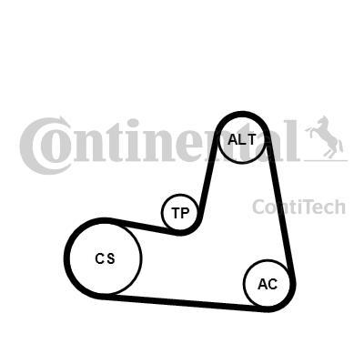 

Комплект ремня приводного ContiTech 7PK1125K1
