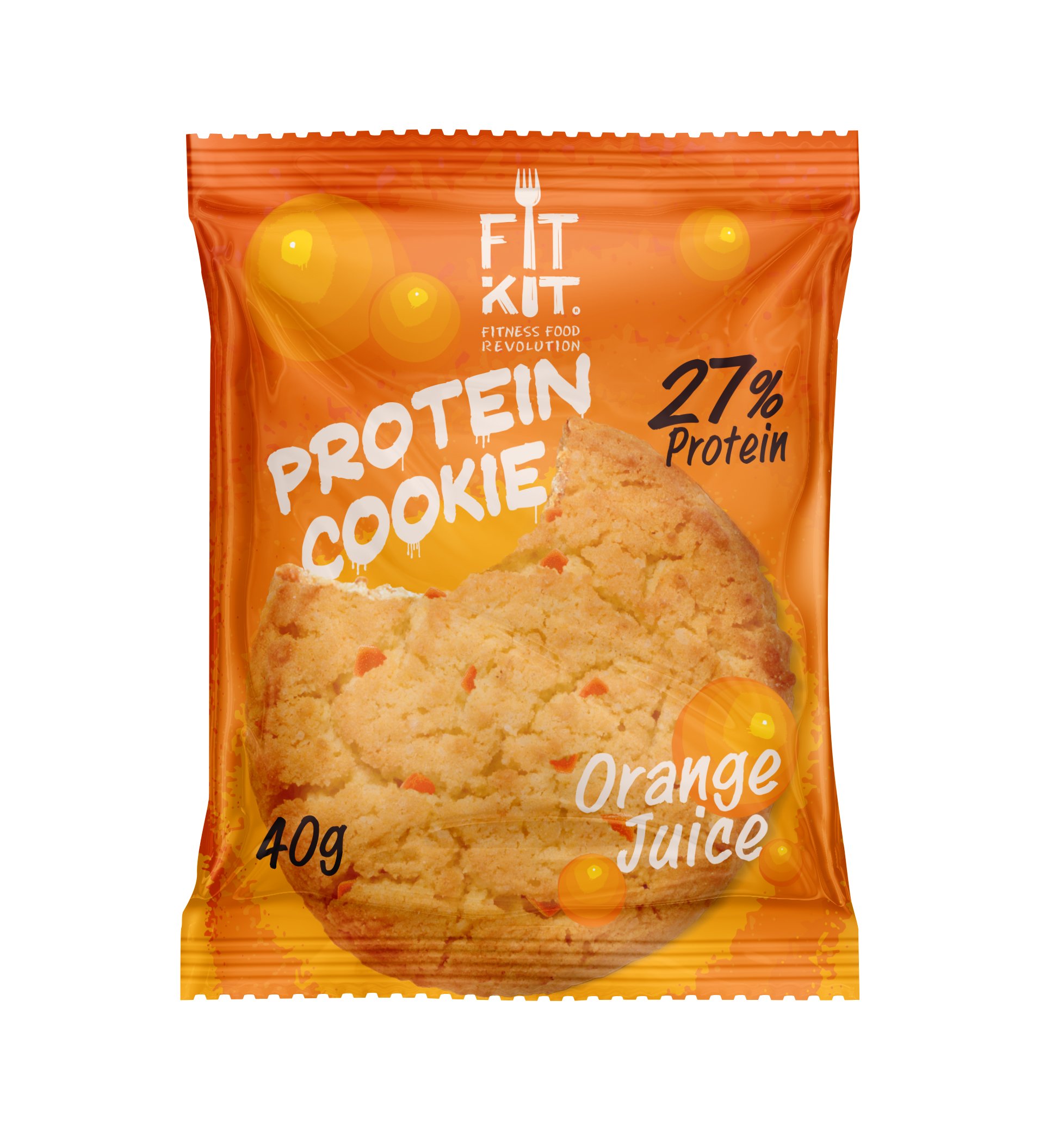 

Fit Kit Protein Cookie 40 г Апельсиновый сок