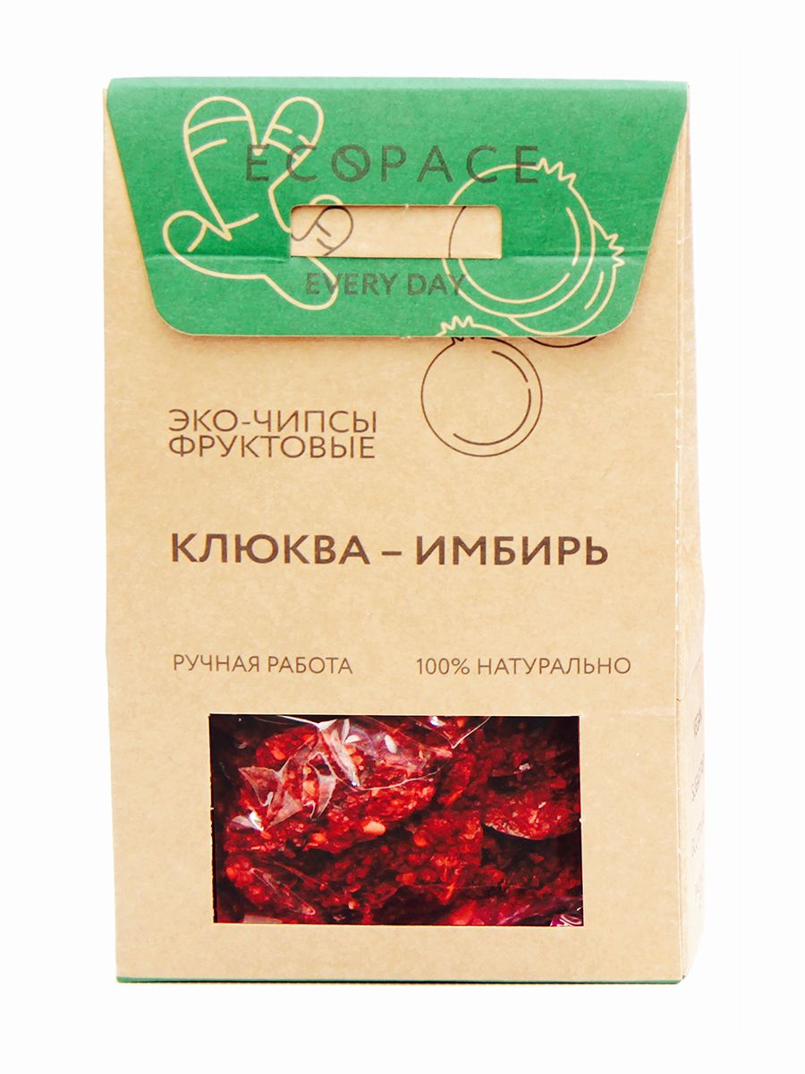 

Эко-чипсы фруктовые Every day клюква-имбирь 40 г