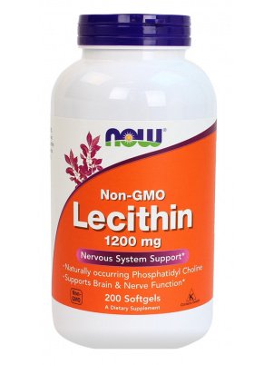 Купить Foods Lecithin 1200mg, Foods Lecithin NOW 1200 mg капсулы 200 шт.