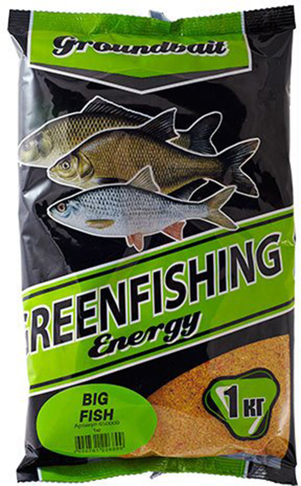 Прикормка Green Fishing Energy Big Fish 1000 г, сладкий