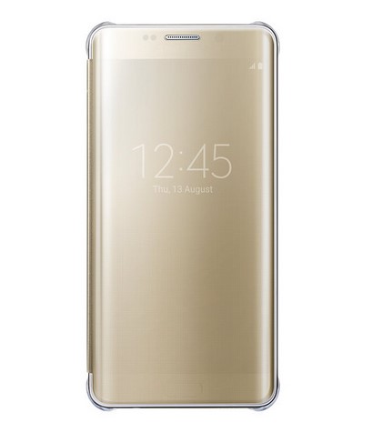 фото Чехол mypads для samsung galaxy s6 edge plus sm-g928 5.7 clear view cover gold