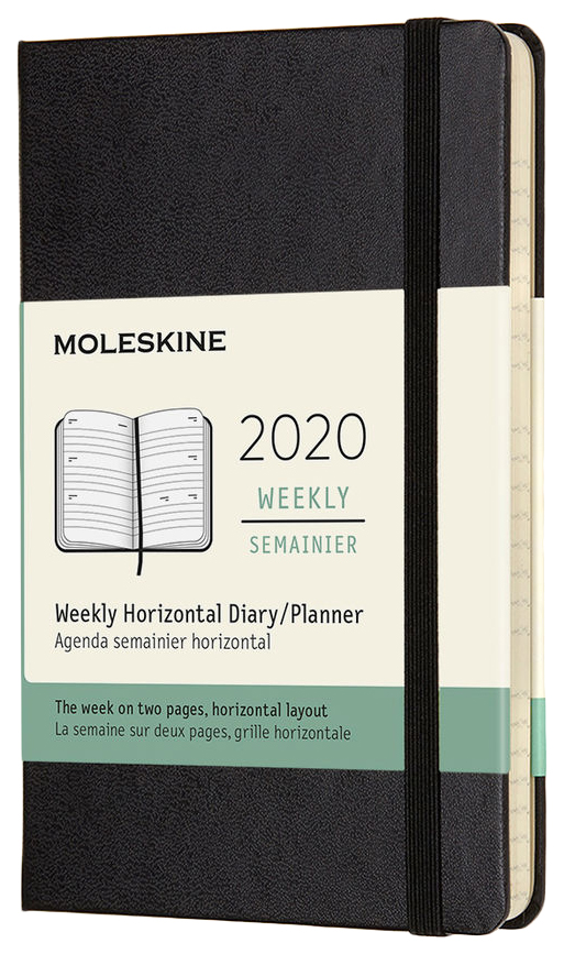 Еженедельник MOLESKINE Classic WKLY Pocket DHB12WH2 Черный