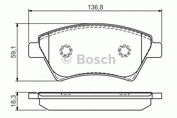 

Комплект тормозных колодок BOSCH 0986495071