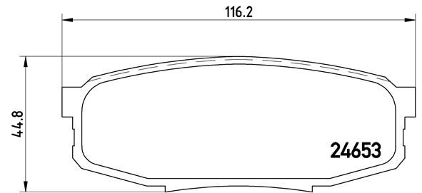 

Комплект тормозных колодок Brembo P83098