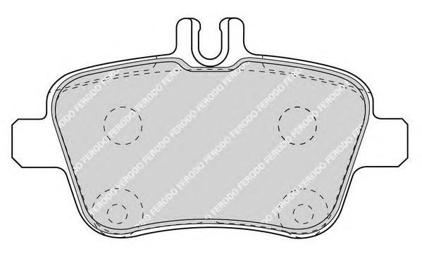 фото Комплект тормозных колодок ferodo fdb4163