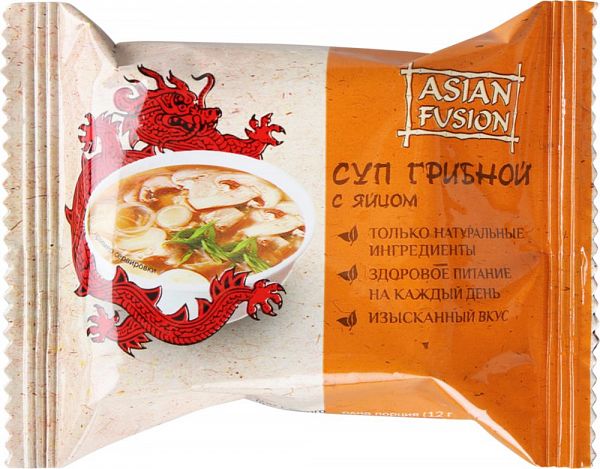 Суп грибной Asian Fusion с яйцом  12 г