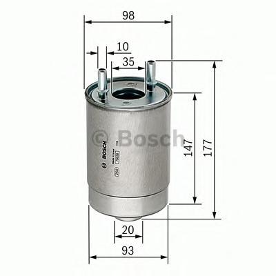 фото Фильтр топливный bosch f026402067