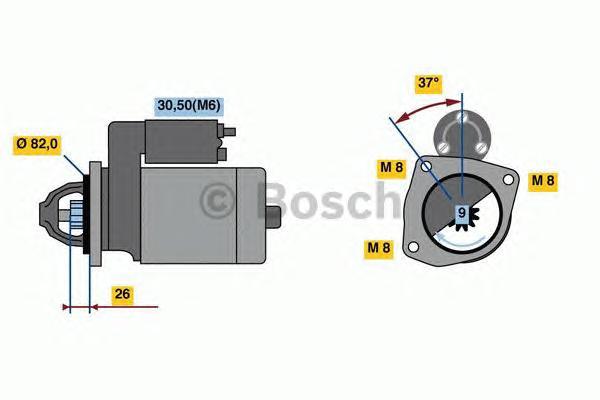 

Стартер BOSCH 0986023120