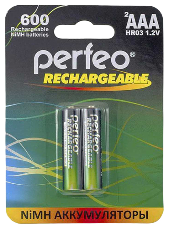 Аккумуляторная батарея Perfeo PF AAA600/2BL 2 шт аккумуляторная батарея perfeo pf aaa600 2bl 2 шт