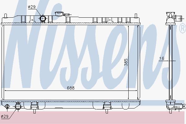 Радиатор Nissens 68751