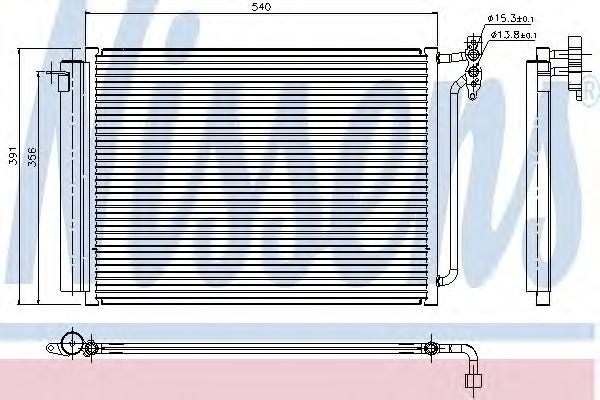 фото Радиатор кондиционера nissens 94605