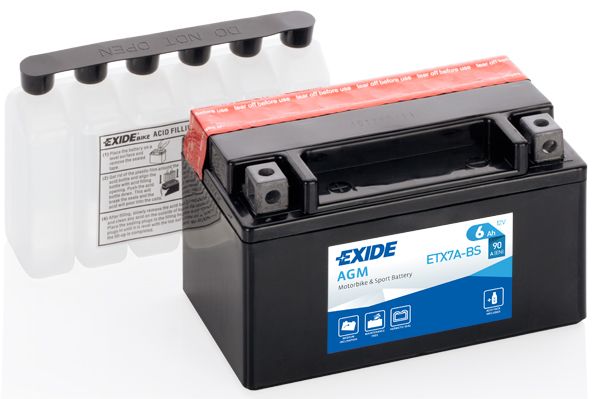 фото Аккумулятор автомобильный exide etx7a-bs 6 ач