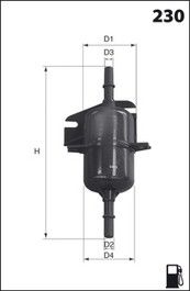 

Фильтр топливный MECAFILTER ELE6021