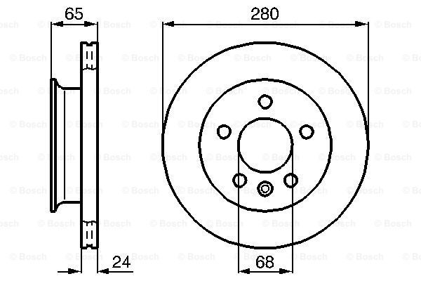 

Тормозной диск BOSCH 0986478548