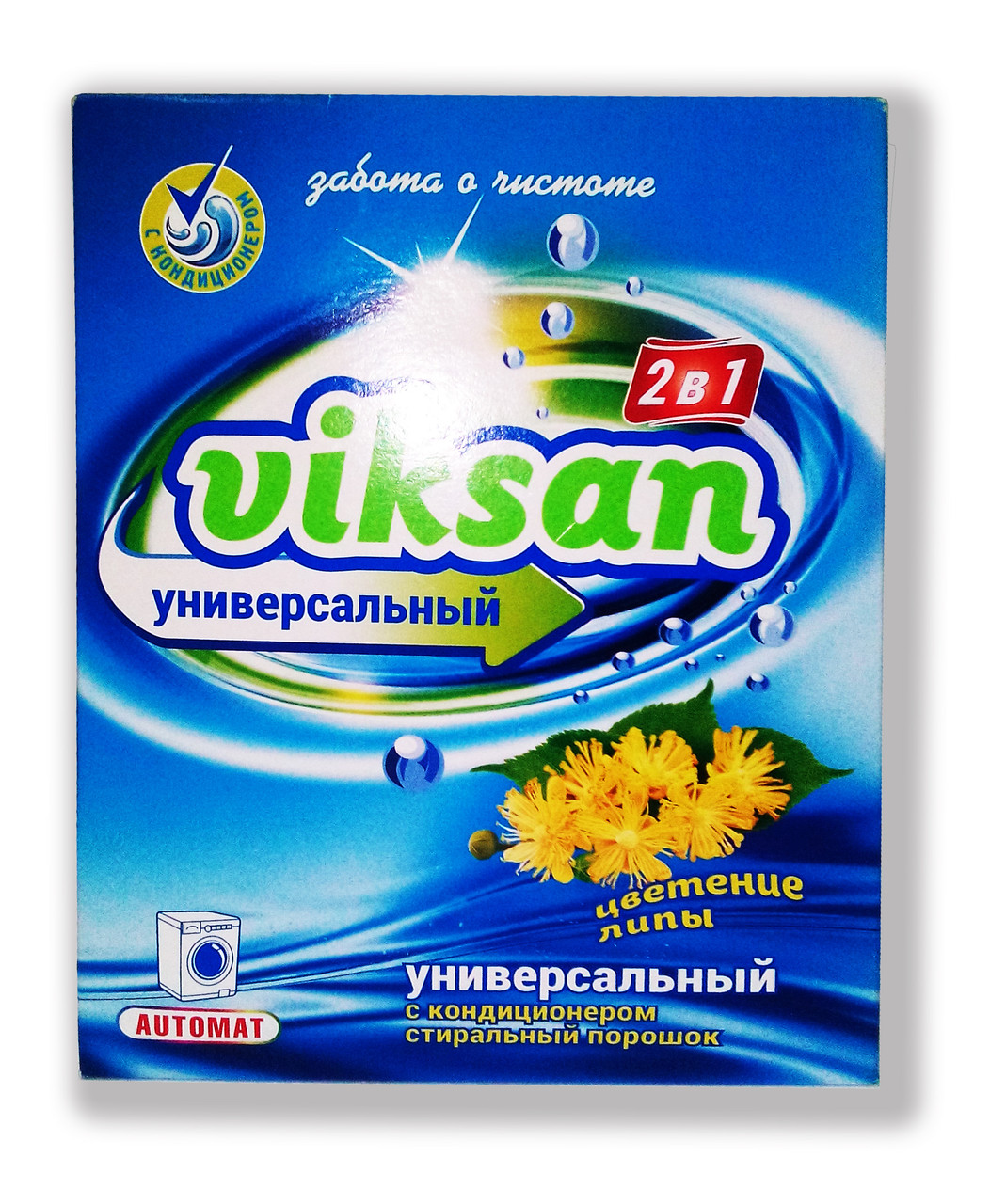 фото Стиральный порошок с кондиционером 2в1 viksan цветение липы пачка 400 г