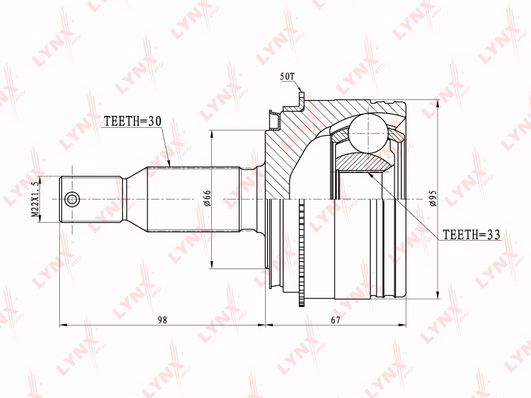 

Шрус LYNXauto CO-5507A
