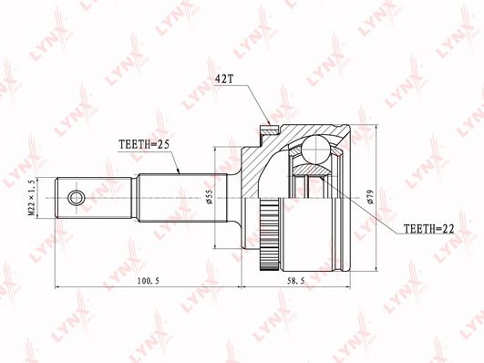 

Шрус LYNXauto CO-3638A