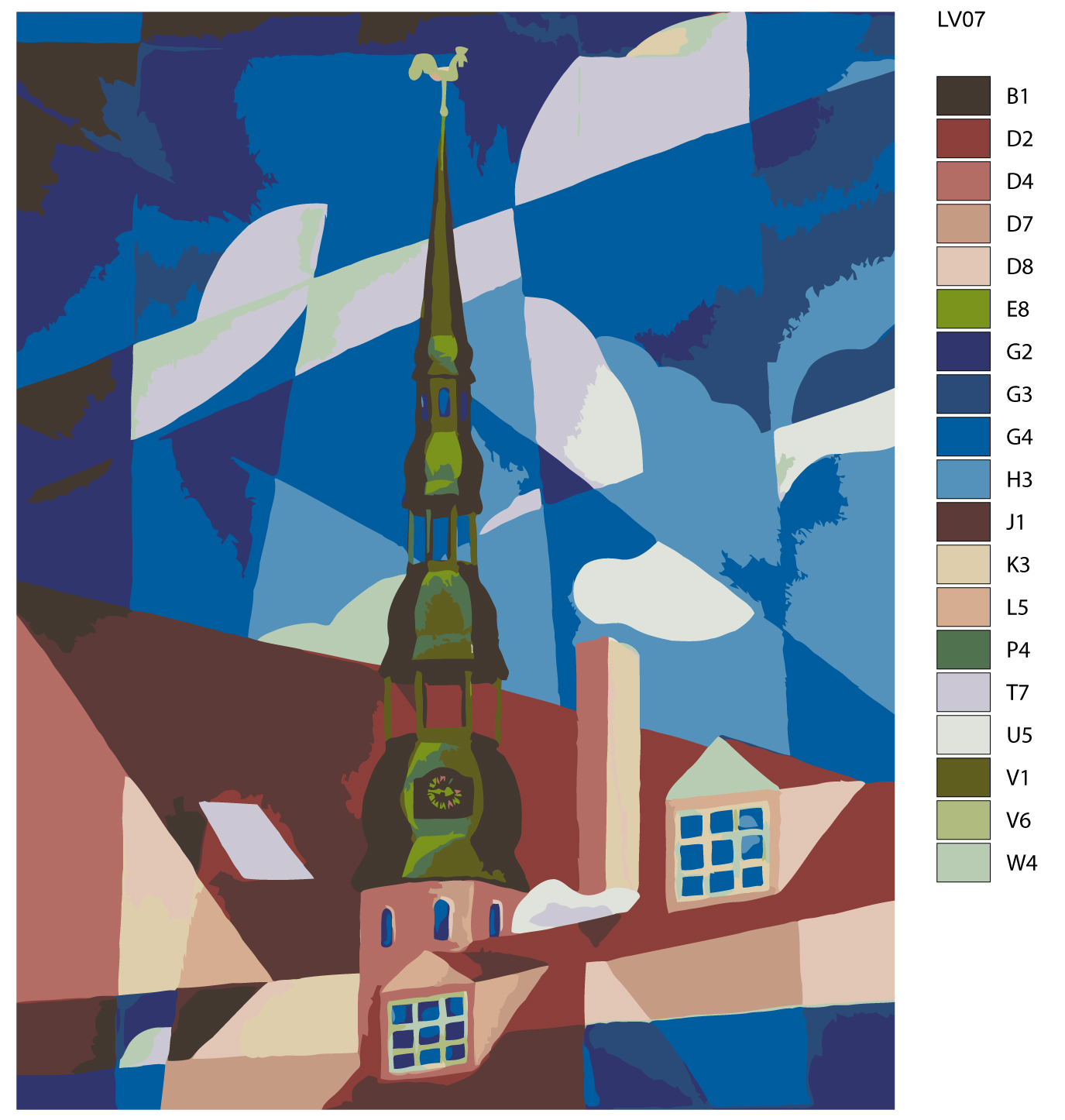 

Картина по номерам, 40 x 50, LV07, LV07