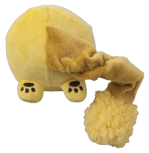 фото Мягкая игрушка для собак petz route чей хвост лев, желтый, 20 см