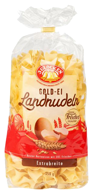 

Макаронные изделия 3 Glocken широкая лапша gold-ei landnudeln 350 г
