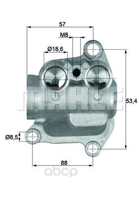 фото Термостат bmw e70 4.8i 07 mahle to12100 mahle/knecht