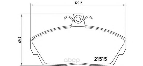 

Тормозные колодки brembo передние P44010