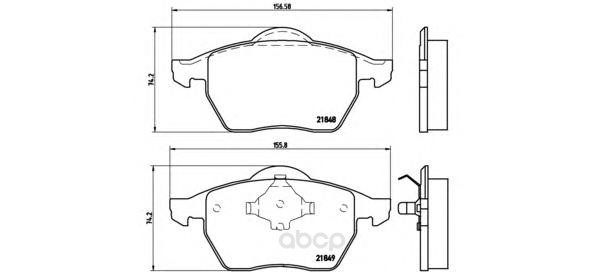 

Тормозные колодки brembo дисковые P85039