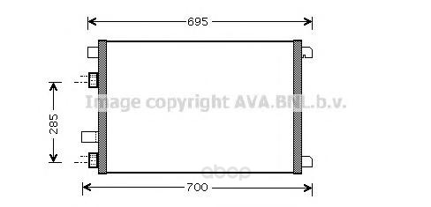 фото Радиатор охлаждения двигателя ava rta5305