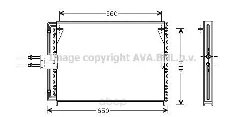 

Радиатор охлаждения двигателя Ava RT5189