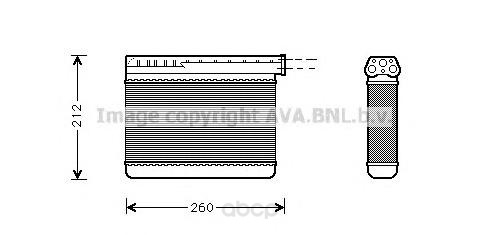 

Радиатор охлаждения двигателя Ava BW6166