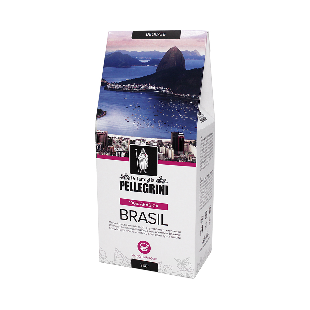 

Кофе молотый La famiglia Pellegrini Brasil 250 г