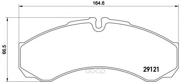 

Тормозные колодки brembo задние PA6017