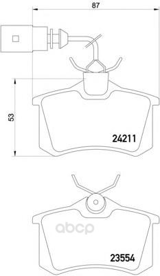

Тормозные колодки Textar задние дисковые для Audi A4 Avant 2000-2001 2421101