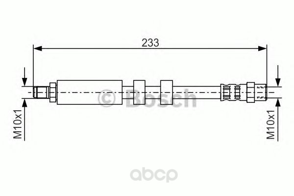 фото Шланг тормозной системы bosch 1987476418 задний