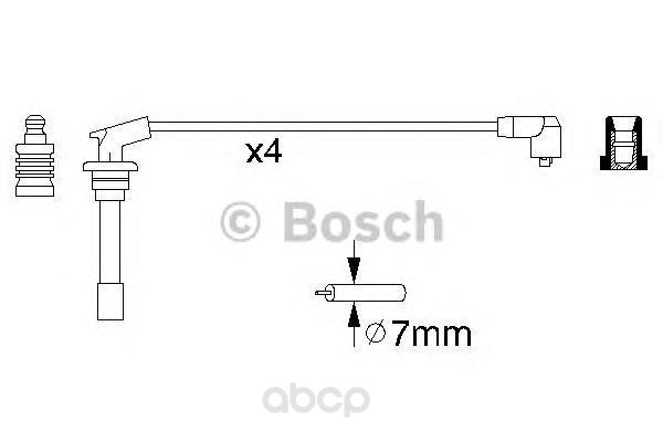 

Комплект высоковольтных проводов BOSCH 0986356867