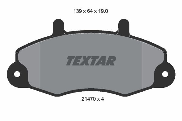 

Тормозные колодки Textar дисковые 2147001
