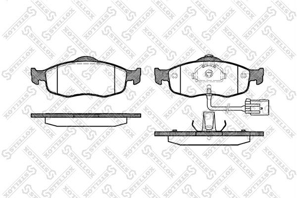 

Тормозные колодки Stellox дисковые 443002BSX