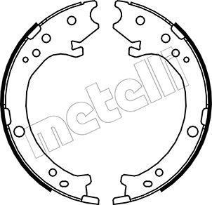 

Тормозные колодки METELLI стояночного тормоза 530161