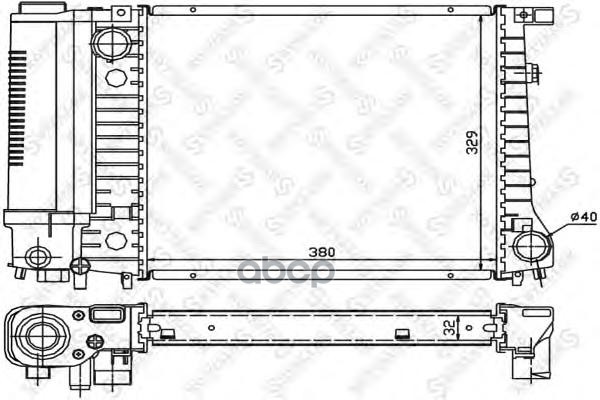 

Радиатор системы охлаждения Stellox 1025566SX