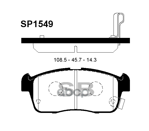 

Комплект тормозных колодок Sangsin brake SP1549