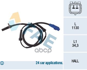 

Датчик abs FAE 78034