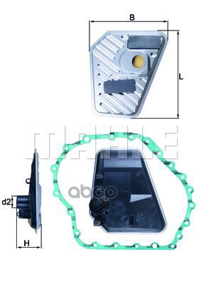 фото Фильтр акпп mahle hx168d mahle/knecht