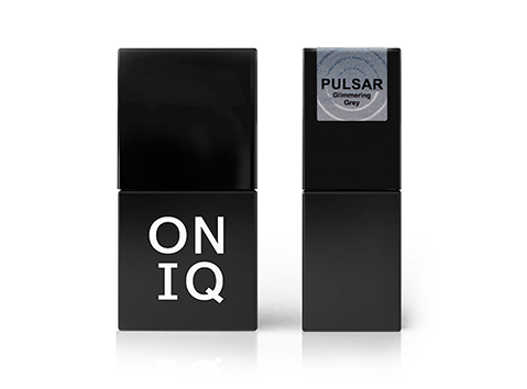 Гель-лак Oniq 155 Pulsar: Glimmering Grey, 10 мл