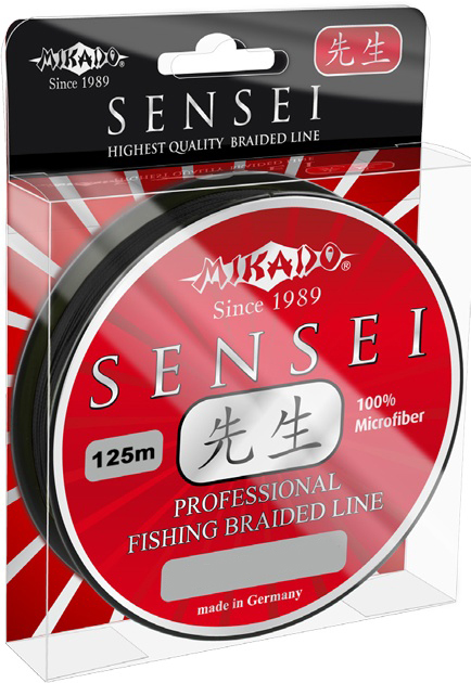 

Леска плетеная Mikado Sensei 0,32 мм, 125 м, 31,2 кг, black, Черный, Sensei
