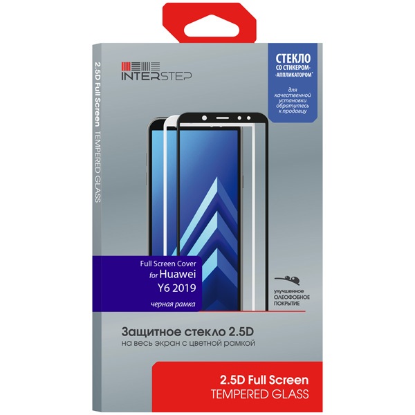 

Защитное стекло InterStep для Huawei Y6 (2019) Black (IS-TG-HUAY6P9FB-UA3B201)